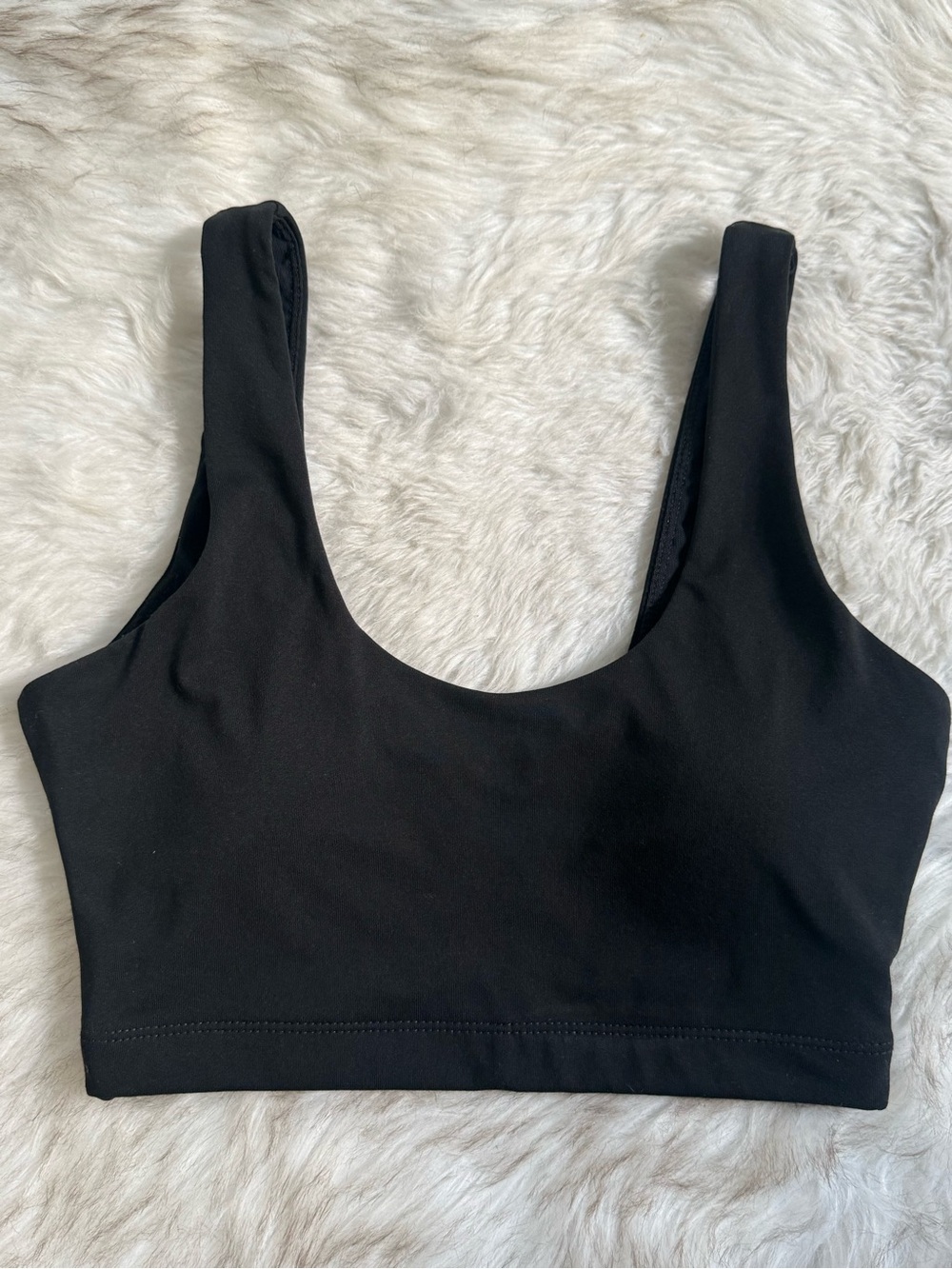 Balance Athletica Black Scoop Sports Bra